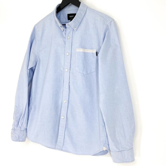 HUF Signature Stripe Button Down Shirt - Picture 4 of 16
